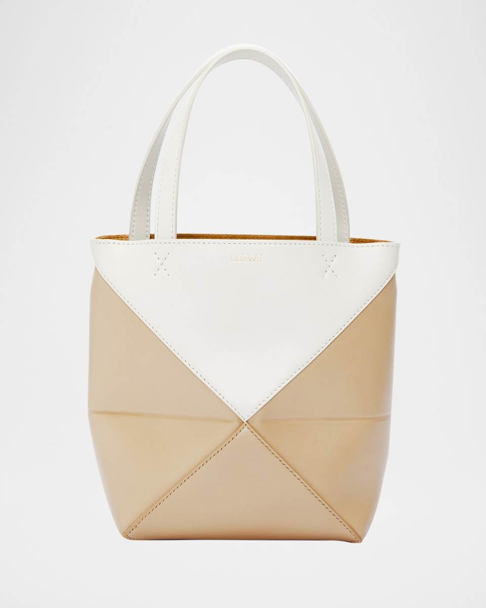 Mini Puzzle Foldable Bicolor Tote Bag